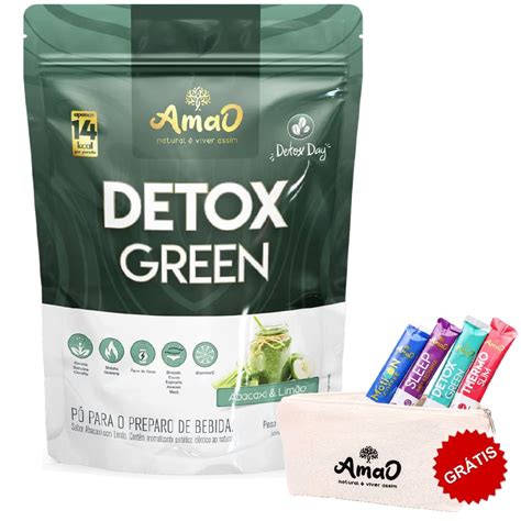 Kit Detox Green 225g E Kit Degustação Amao Nutrition Shopee Brasil