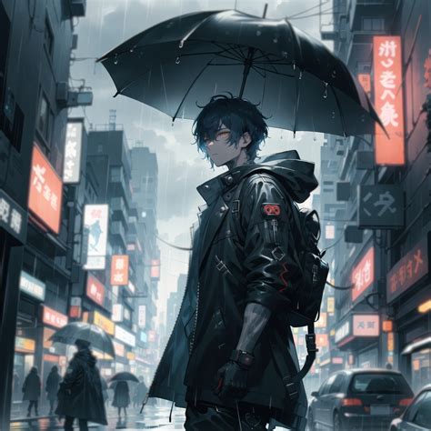 Cyberpunk Rainy Scene 2 by megamanzax on DeviantArt