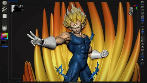 Stl File Majin Vegeta・3d Printer Model To Download・cults