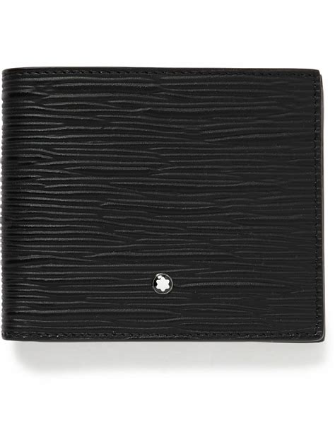 Montblanc Meisterst Ck Cross Grain Leather Billfold Wallet Montblanc