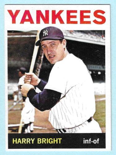 Topps Harry Bright New York Yankees Near Mint Complete Set