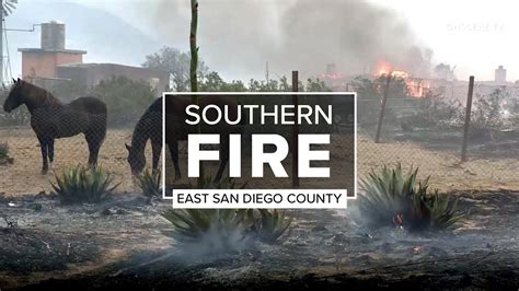 Southernfire Fire Grew From 40 Acres To 1200 Acres In East San Diego