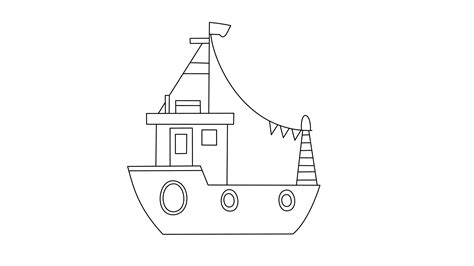 How to Draw a Boat in 7 Easy Steps (for Kids) - VerbNow