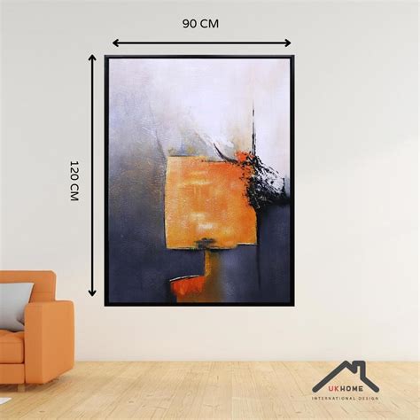 Ripley Cuadro Ukhome Abstracto Pintado A Mano Cm X Cm Cu