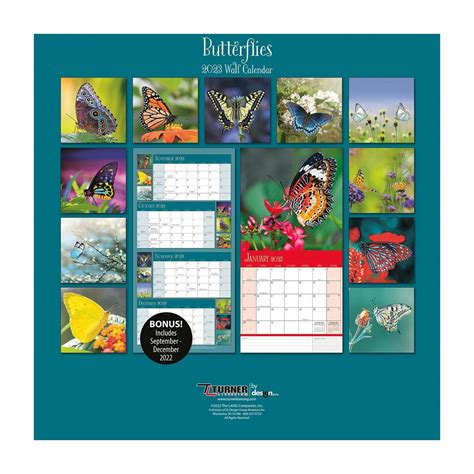 Turner Butterflies 2023 Wall Calendar Etsy