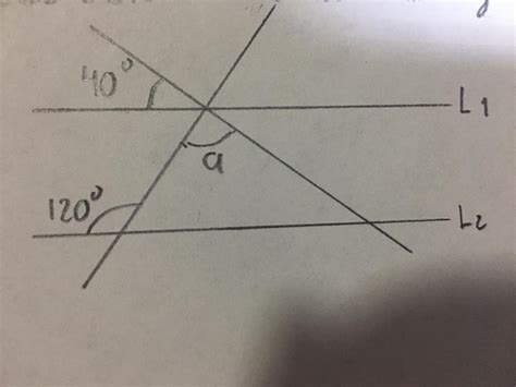 En La Siguiente Figura Las Rectas L1 Y L2 Son Paralelas Determinar La