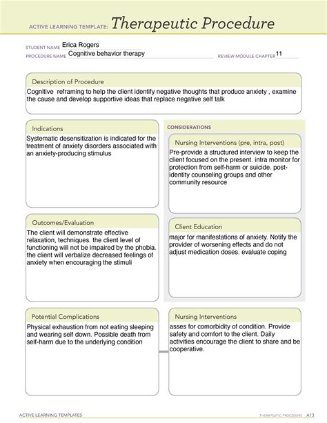 Therapeutic Procedure Ati Template - prntbl.concejomunicipaldechinu.gov.co