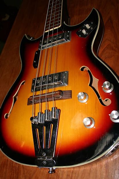 Japanese Imperial Hollow Body Bass Cir 1960s Short Scale Reverb