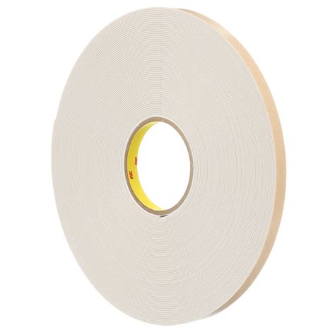 3M Double Coated Polyethylene Foam Tape 4496W White 1 In X 72 Yd 62