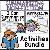 Summarizing Non Fiction Task Cards Tpt