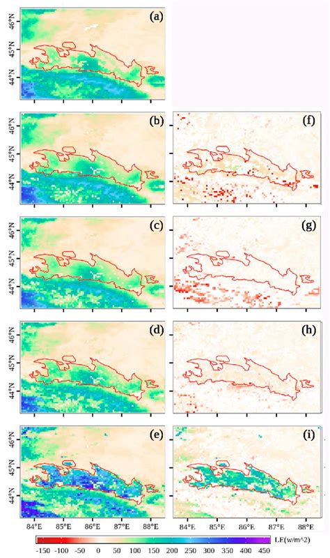 Daytime Spatial Patterns Of Latent Heat Flux Le From The A Def B