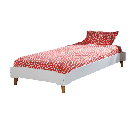 Pack Lit Avec Pieds Sommier Et Matelas Berry Blanc X Cm Ensemble