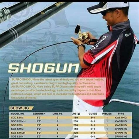 Eupro Shogun Slow Jigging Rod Sports Equipment Fishing On Carousell