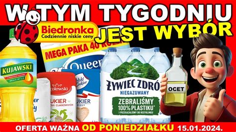 𝐁𝐈𝐄𝐃𝐑𝐎𝐍𝐊𝐀 Gazetka Promocyjna od Poniedziałku 15 01 2024 Teraz