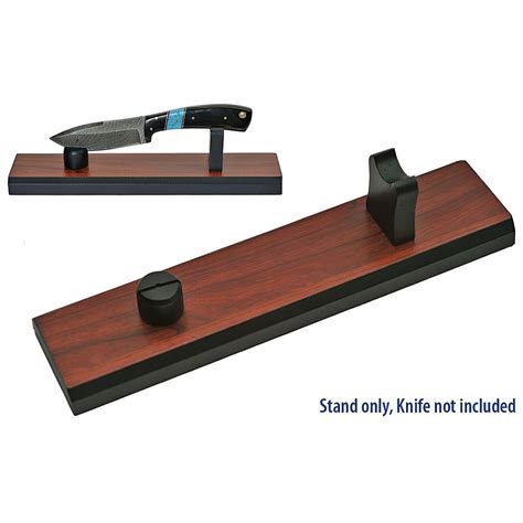 By The Sword Inc Knife Display Stand Black Brown Finish