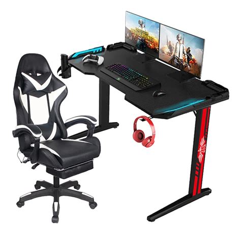 Rgb Gaming Desk With Led Lights E-sports Computer Gaming Table Pc Gamer Desk - Buy Gaming Desk ...