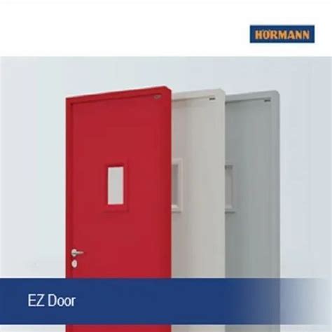 Galvanised Steel Single Door Fire Rated Doors Shakti Hormann Powder