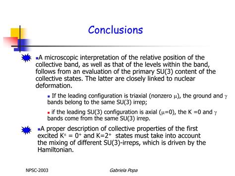 Ppt Microscopic Interpretation Of The Excited K 0 2 Bands Of Deformed Nuclei