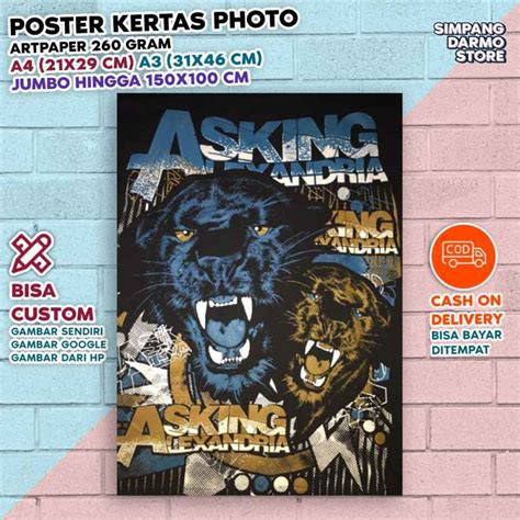 Jual Poster Asking Alexandria Aa Terbaru Tersedia Berbagai Ukuran A4