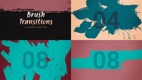 Brush Transitions After Effects Templates Motion Array