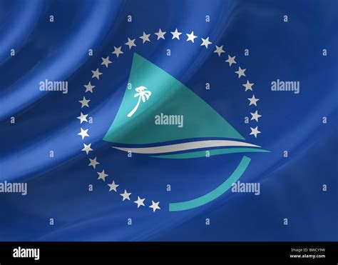 Pacific Community Flag Stock Photo Alamy