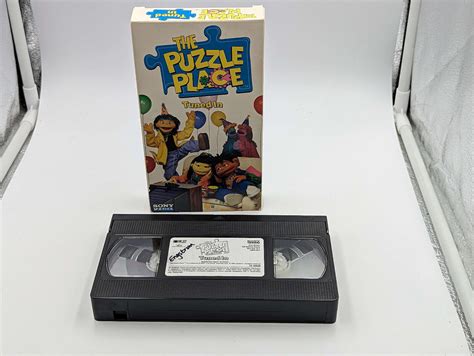 The Puzzle Place Tuned In VHS Tape Sony Wonder 1995 Rare OOP KCET LA