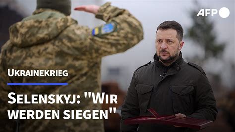 Selenskyj Wir Werden Siegen Afp Youtube