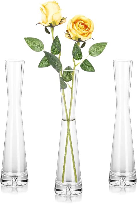 Amazon De Hewory Blumenvase Modern Er Glasvasen Cm Vase Schmal