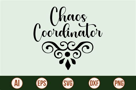 Chaos Coordinator Svg Cut File By Orpitabd Thehungryjpeg