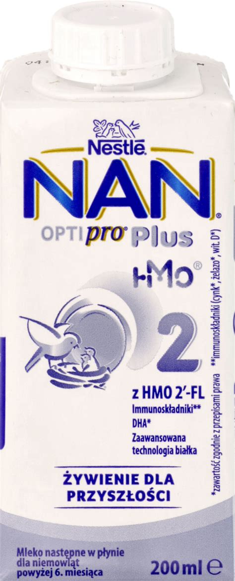 Nestl Nan Plus Optipro Mleko Nast Pne W P Ynie Dla Niemowl T