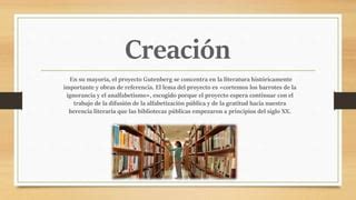 Proyecto Gutenberg Ppt