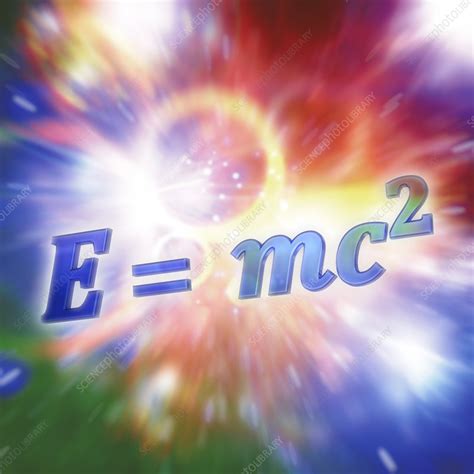 Einstein S Mass Energy Equation Artwork Stock Image C019 9444 Science Photo Library