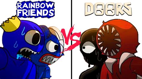 Rainbow Friends VS Doors Rainbow Friends And Poppy Playtime Vs Doors