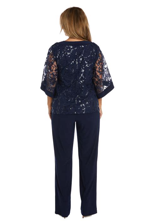 Navy Randm Richards 2769 Sequin Mother Of The Bride Pant Suit For 99 0