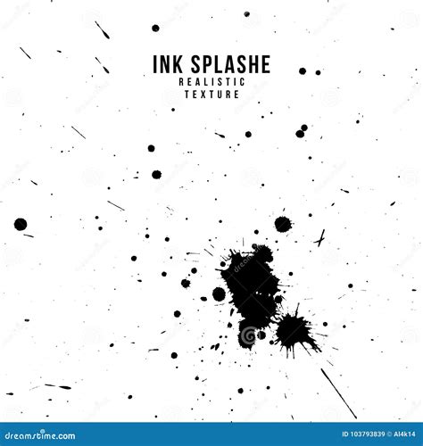 Vector Ink Paint Splatter Texture Stock Vector Illustration Of Splat