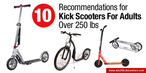 10 Recommendations: Kick Scooters For Adults Over 250 lbs | adultkickscooters.com