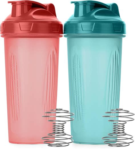 Mr Pen Shaker Bottles For Protein Mixes 28 Oz 2 Pack Blue And Red