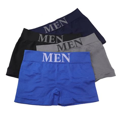 Novo Masculino Calcinha Cueca Boxers Respir Vel Homem Boxer S Lida