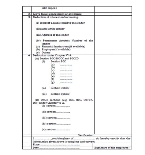 A Very Simple Guide to Form 12BB - Download Format PDF