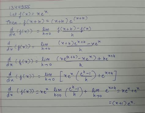 Differentiate Xe X From First Principles