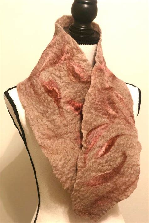 Alpaca Scarf Camel Scarf Wet Felt Scarf Mulberry Silk Etsy Felted