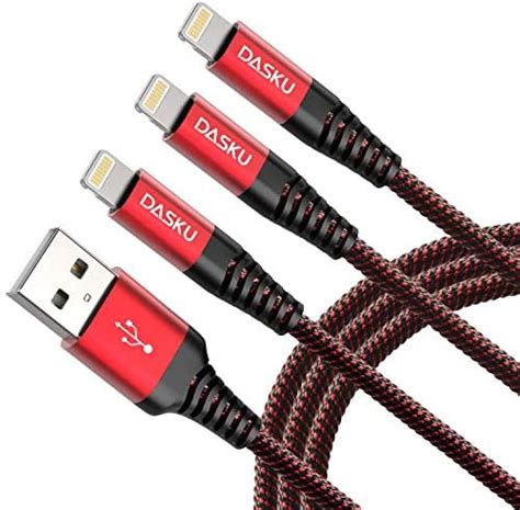 Amazon IPhone Charger 6FT Lightning Cable 6ft 3Pack Color Kawaii