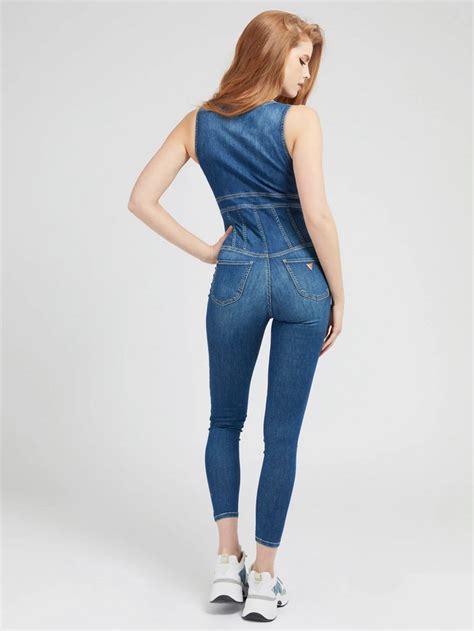 COMBINAISON JEAN SKINNY Guess Dark Blue Combinaison Femme GUESS