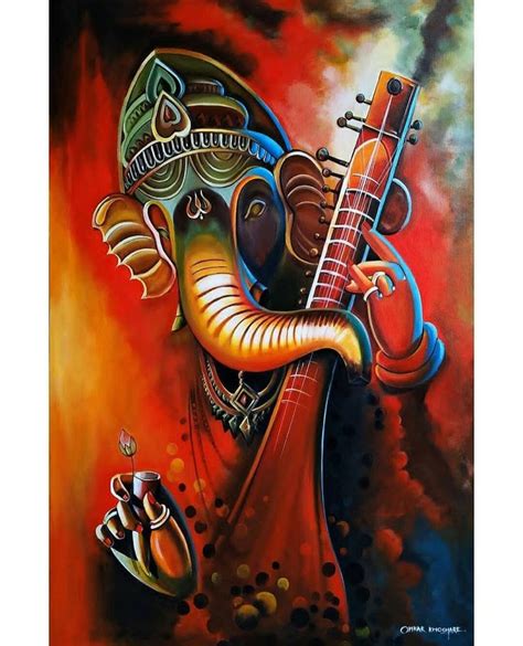 Pin By Ab Maru On • Ganesha Painting Lord Ganesha Paintings Ganesh