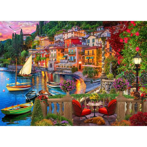 Italys Lake Como 3000pc Smile Puzzles Educational Play Toys