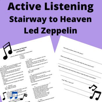 Active Listening Assignment Stairway To Heaven Led Zeppelin Hs Music