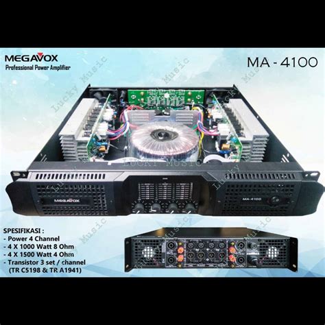 Power Amplifier Megavox MA 4100 MA4100 Lazada Indonesia