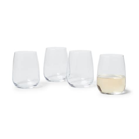 Sur La Table Bistro Stemless Wine Glasses Set