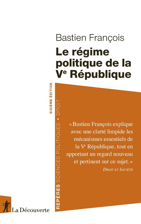 Le régime politique de la Ve République Bastien François Cairn info