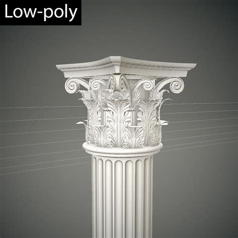 Corinthian column 3D Model $50 - .dae .fbx .obj .unknown .blend - Free3D